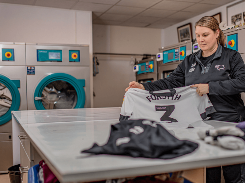 laundry equipment for the sports clubs derby county fc